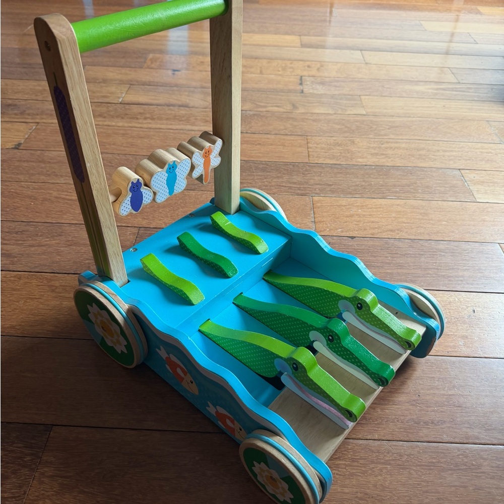 Colorful Wooden Crocodile Activity Walker - Picture 6 of 10